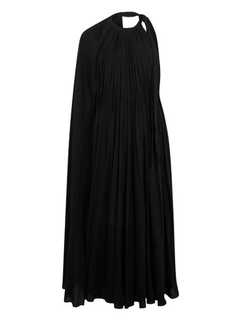 Valentino Garavani draped tie-detail midi dress - Black - zdjęcie produktu nr 1
