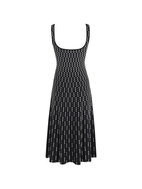 STAUD Ellison square-neck knitted midi dress - Black - zdjęcie produktu nr 2