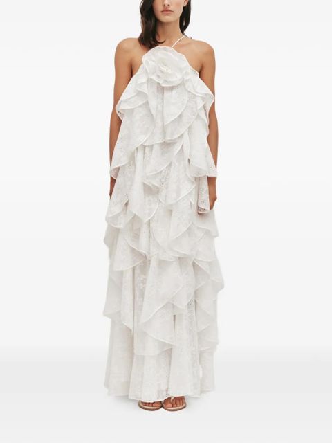 Aje Merritt ruffled floral maxi dress - White - zdjęcie produktu nr 2