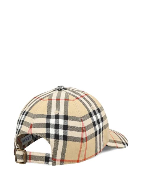 Burberry check cap - Neutrals - zdjęcie produktu nr 2