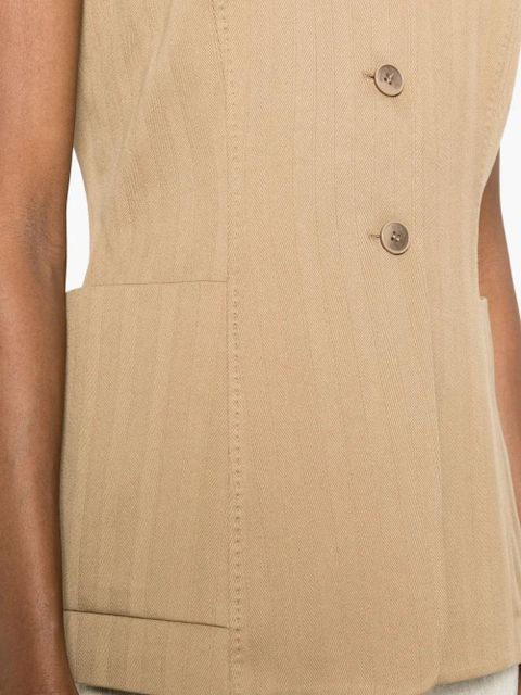 Max Mara Mxmfalla cotton vest - Neutrals