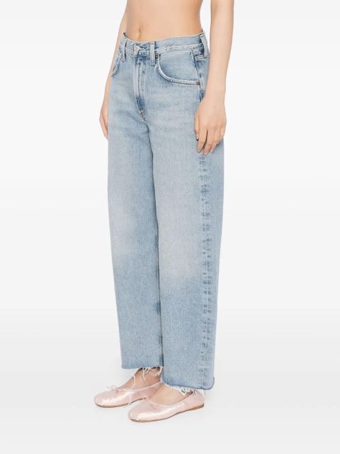 AGOLDE low curve fray jeans - Blue