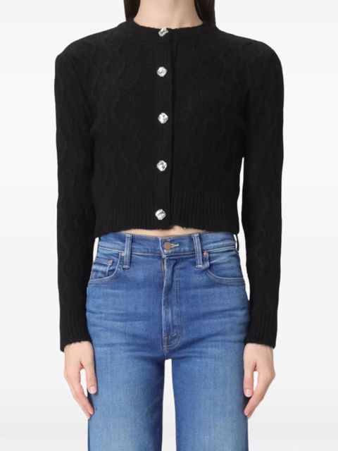 PINKO cable-knit embellished cardigan - Black - zdjęcie produktu nr 1