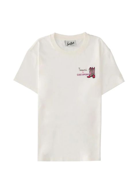 MC2 Saint Barth embroidered T-shirt - White - zdjęcie produktu nr 1