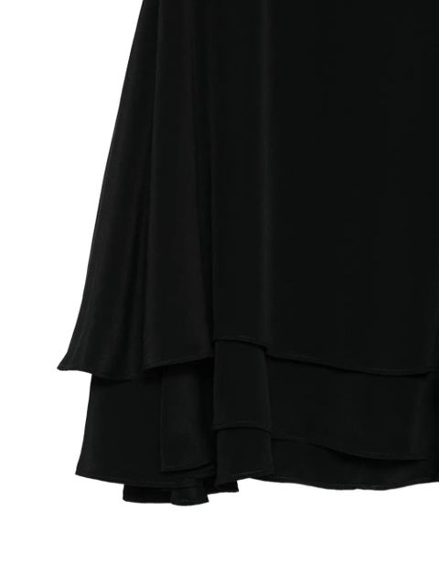 AMI Paris ruffled sleeveless top - Black