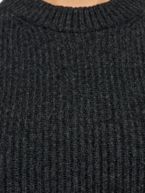 Alexander Wang ribbed long-sleeves midi dress - Grey