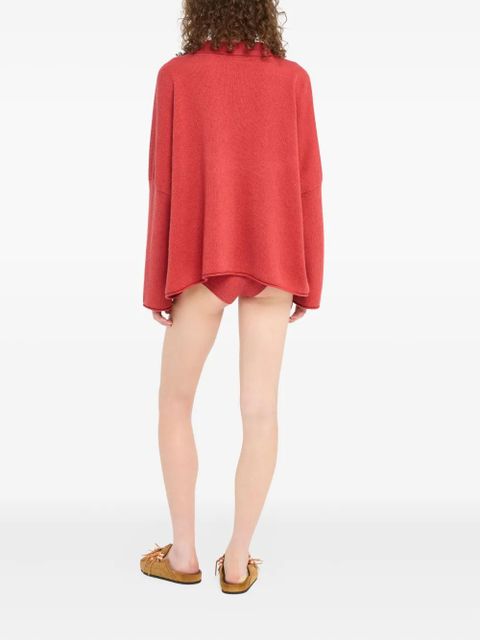 Alanui polo-collar sweater - Red