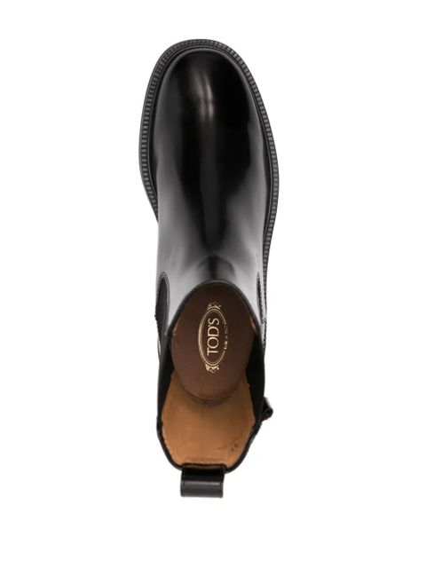 Tod's logo-tag boots - Black