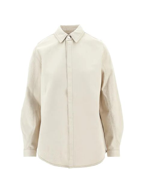 Jacquemus The Amelo de-Nîmes logo-embroidered denim shirt - Neutrals - zdjęcie produktu nr 1