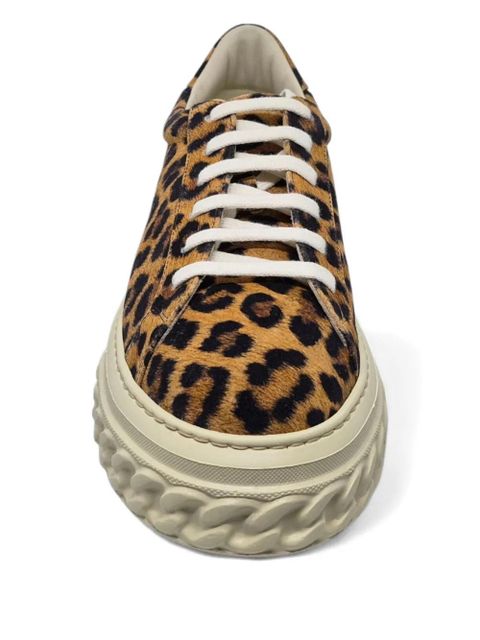 Casadei Malesia Off Road leopard-print sneakers - Brown
