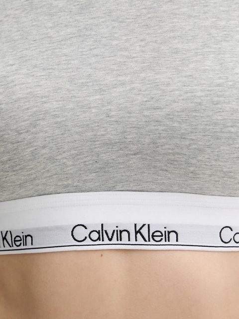 Calvin Klein Underwear longsleeve kolor szary LV00QF8600