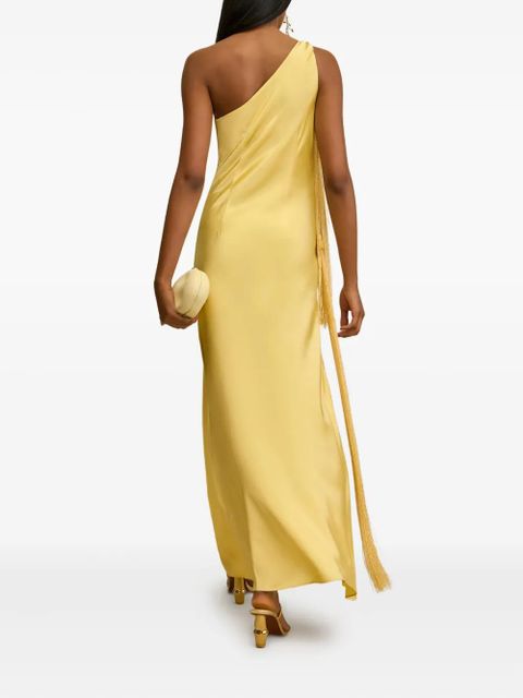 Cult Gaia Keya one-shoulder tassel maxi dress - Yellow - zdjęcie produktu nr 2