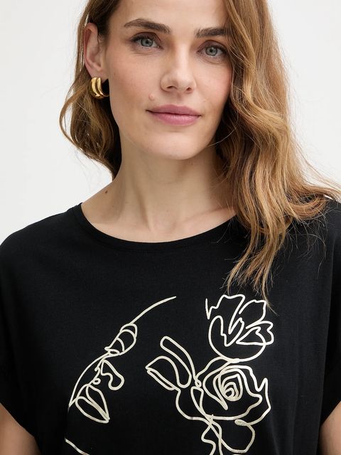 Morgan t-shirt damski kolor czarny DSUCCES