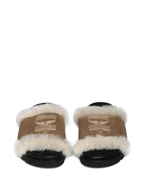 Zadig&Voltaire embroidered sandals - Brown - zdjęcie produktu nr 2