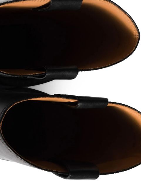 Miu Miu leather boots - Black