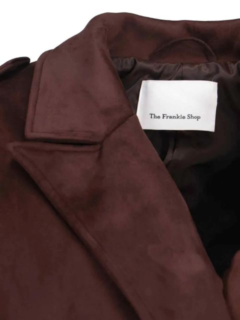 The Frankie Shop Pembroke double-breasted belted coat - Brown