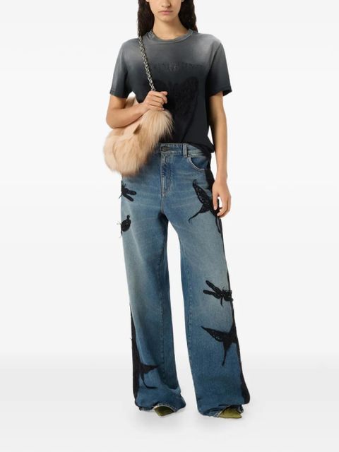 Blumarine butterfly lace jeans - Blue - zdjęcie produktu nr 2