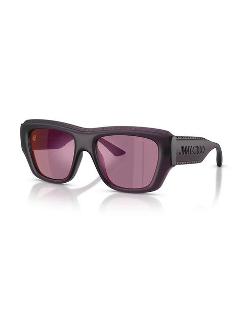 Jimmy Choo okulary przeciwsłoneczne damskie kolor fioletowy 0JC6003U