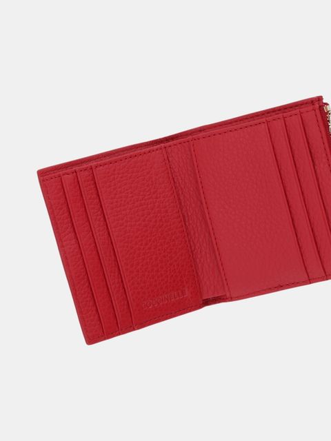 Coccinelle portfel skórzany damski kolor czerwony E2 MW5 11 F7 01