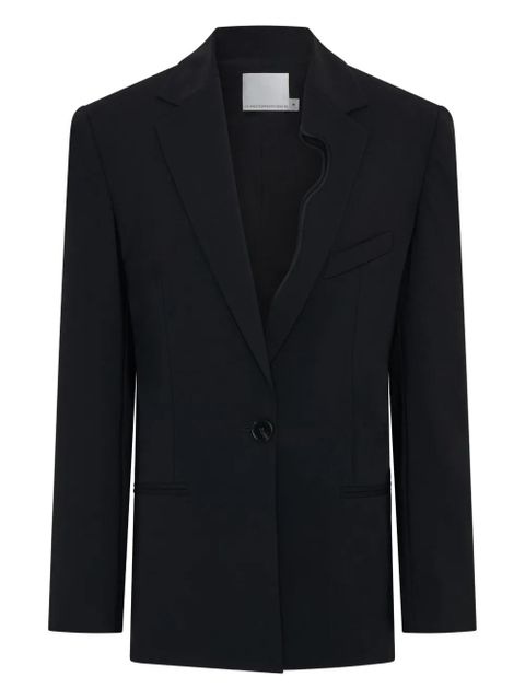 Christopher Esber padded-shoulder single-button blazer - Black - zdjęcie produktu nr 1