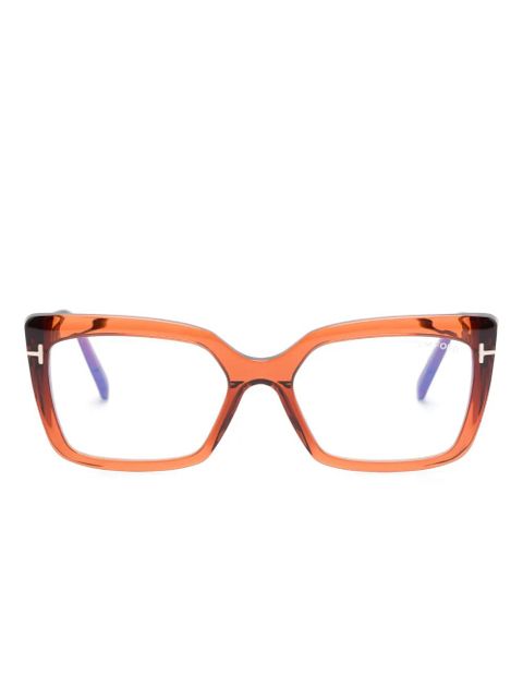 TOM FORD Eyewear butterfly-frame glasses - Brown - zdjęcie produktu nr 1