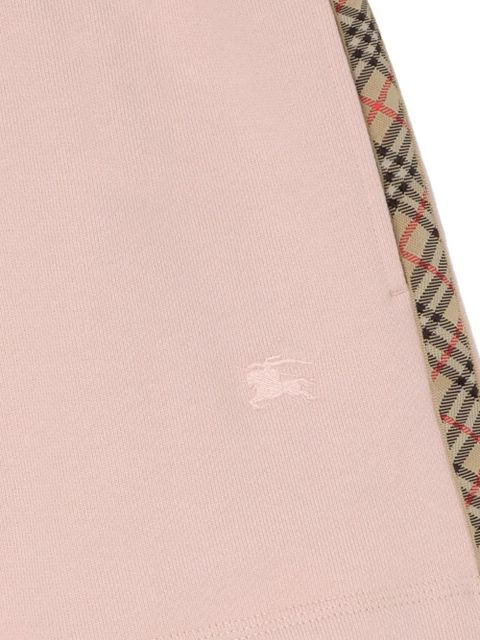 Burberry Check-trim cotton shorts - Pink