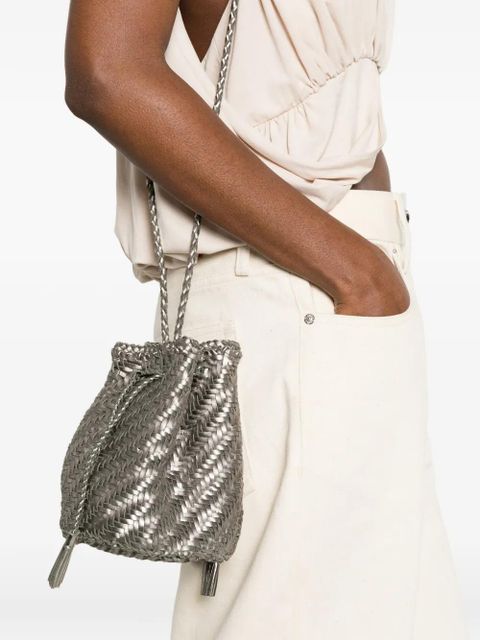 DRAGON DIFFUSION Pompom Double Jump cross body bag - Silver - zdjęcie produktu nr 2