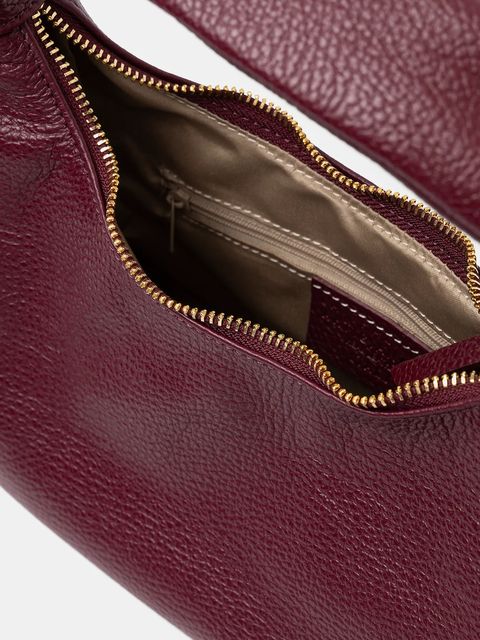 Answear.LAB torebka skórzana kolor bordowy