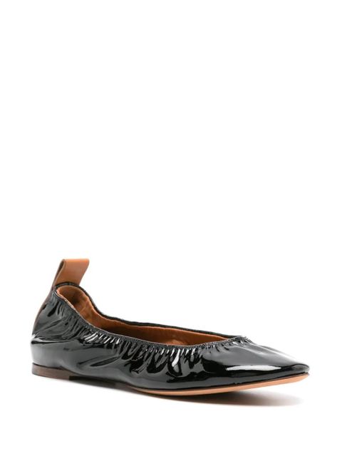 Lanvin patent leather ballerina shoes - Black - zdjęcie produktu nr 2