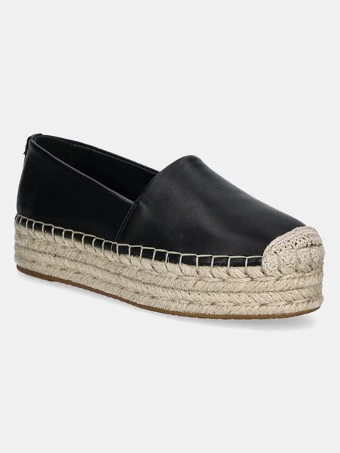 MICHAEL Michael Kors espadryle skórzane Lynn kolor czarny na platformie 40S5LYFP1L.001 - zdjęcie produktu nr 1