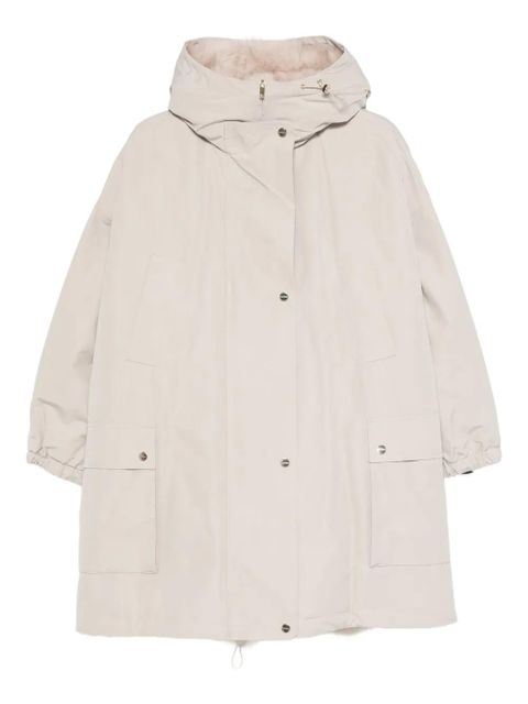 Max Mara Studio flap-pocket hooded coat - Neutrals - zdjęcie produktu nr 1