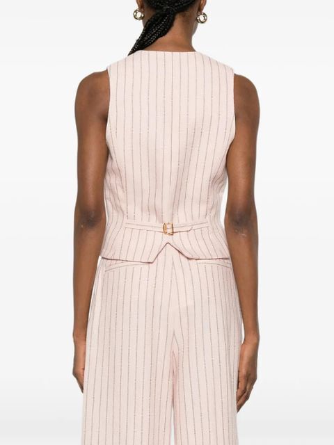ZIMMERMANN Alchemy striped buttoned waistcoat - Pink