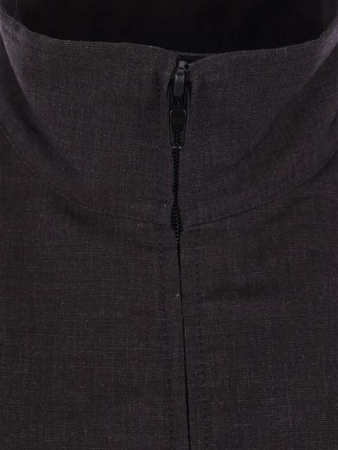 Balenciaga high-collar padded-shoulder jacket - Black