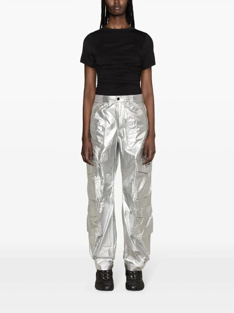 Golden Goose wide-leg cargo trousers - Silver - zdjęcie produktu nr 2