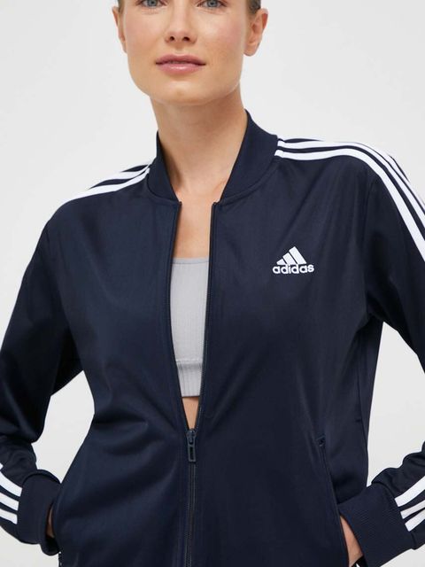 adidas komplet lounge Essentials damski kolor granatowy IJ8782