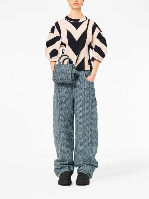 Marc Jacobs The Washed Monogram Crossbody Tote bag - Blue - zdjęcie produktu nr 2