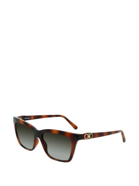 Ferragamo square full-rim sunglasses - Brown - zdjęcie produktu nr 2