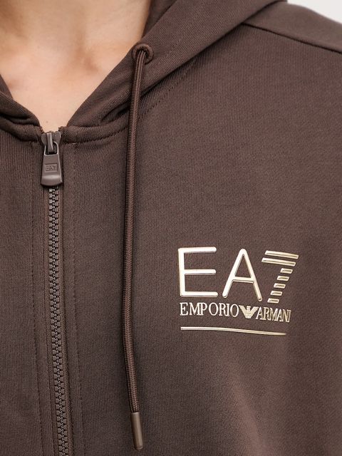 EA7 Emporio Armani dres damski kolor brązowy AF12473.7W000420