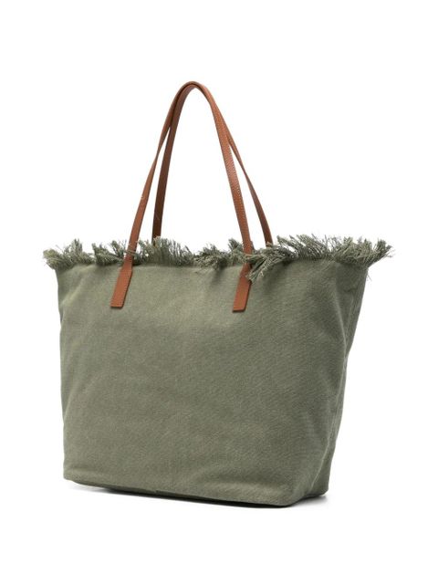 MC2 Saint Barth City fringed tote bag - Green - zdjęcie produktu nr 2