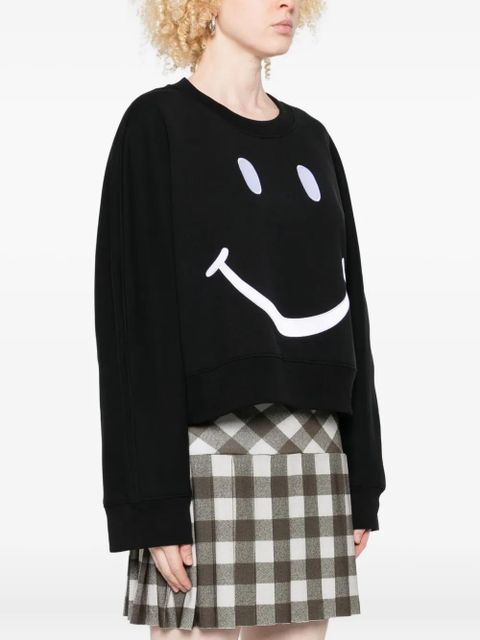 Moschino face-print sweatshirt - Black
