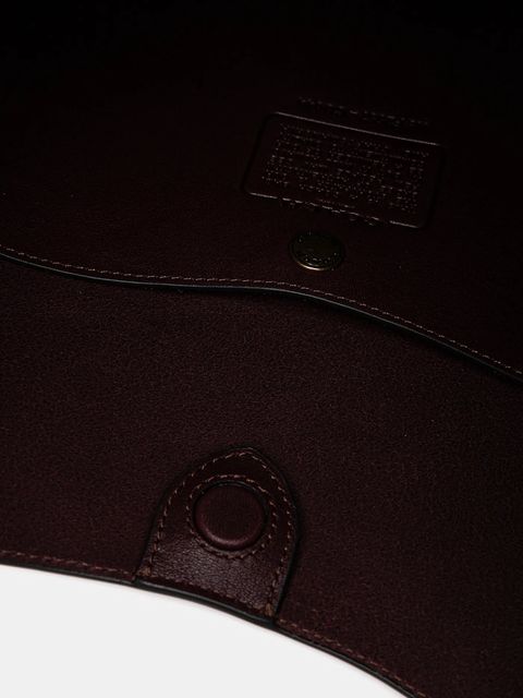 Coach torebka skórzana kolor bordowy CU044