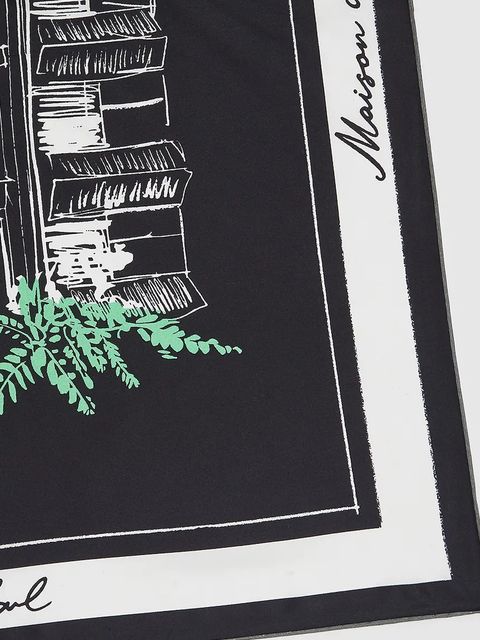 Karl Lagerfeld chusta jedwabna K/SKETCH