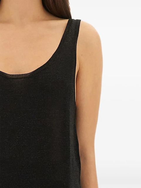 Saint Laurent scoop-neck top - Black