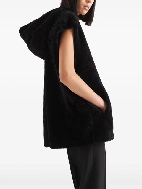 Prada shearling gilet - Black