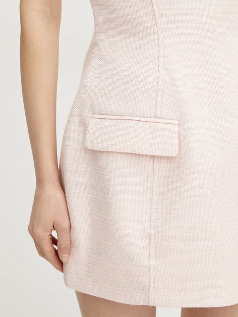 Bardot sukienka kolor różowy mini prosta 59806DB1