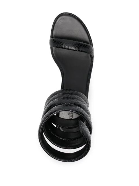 Cult Gaia Gabi spiral strap sandals - Black