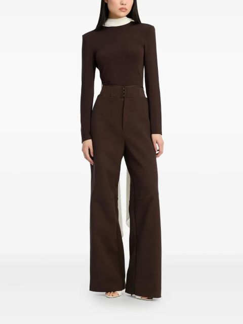 ROTATE BIRGER CHRISTENSEN corset tailored trousers - Brown