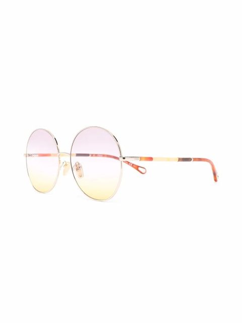 Chloé Eyewear CH0112S round-frame sunglasses - Gold - zdjęcie produktu nr 2