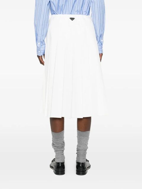 Prada pleated midi skirt - White - zdjęcie produktu nr 2