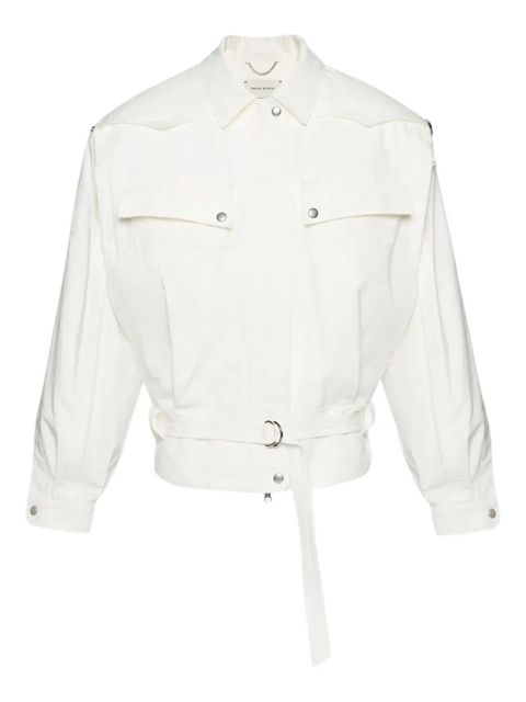 Magda Butrym belted bomber jacket - White - zdjęcie produktu nr 1